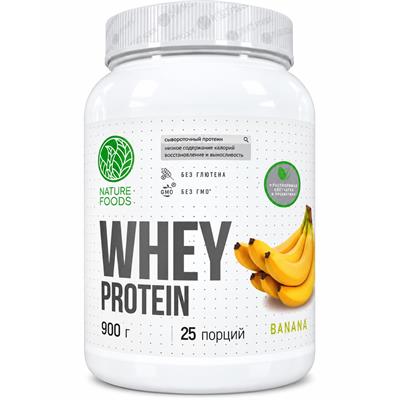 Nature Foods Whey Protein 900 г Банан купить в Бишкеке
